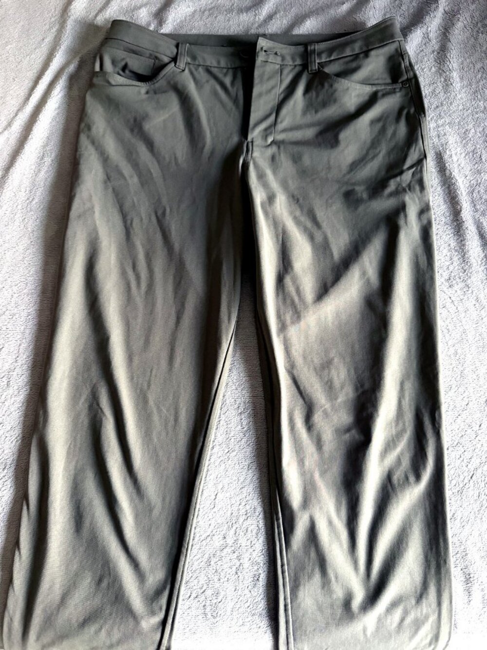 lululemon ABC Classic-Fit 5 Pocket Pant 32L Warpstreme — Grey Sage, Men's 31
